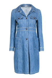 Current Boutique-Miu Miu - Denim Long Sleeve Jacket Sz 6