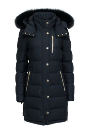 Current Boutique-Moose Knuckles - Black Long Puffer Coat Sz S