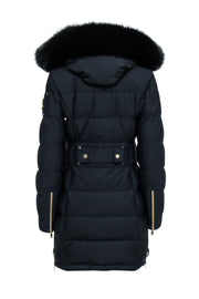 Current Boutique-Moose Knuckles - Black Long Puffer Coat Sz S
