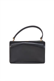 Current Boutique-Moschino - Black Leather Heart Shape Crossbody Bag