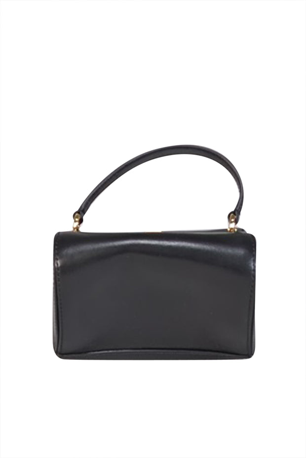Current Boutique-Moschino - Black Leather Heart Shape Crossbody Bag