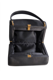 Current Boutique-Moschino - Black Leather Heart Shape Crossbody Bag