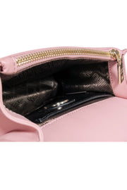 Current Boutique-Love Moschino - Pink Faux Leather Heart Stud Crossbody Bag
