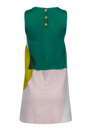 Current Boutique-Moth - Yellow, Green, & White Knit Sleeveless Dress Sz S
