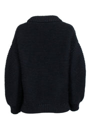 Current Boutique-Mr. Mittens - Black Wool Chunky Knit Sweater Sz XS/S