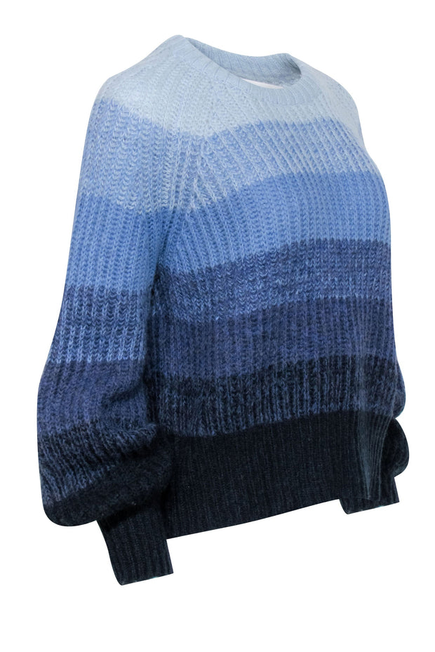 Current Boutique-Munthe - Blue Ombre Wool & Alpaca Blend Sweater Sz 4