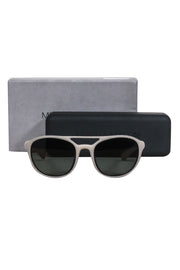 Current Boutique-Mykita - Greyish Green Rounded "Mercury" Aviator Sunglasses