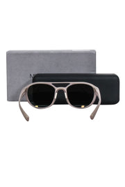 Current Boutique-Mykita - Greyish Green Rounded "Mercury" Aviator Sunglasses