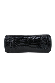 Current Boutique-Nancy Gonzalez - Black Crocodile Top Handle Shoulder Bag