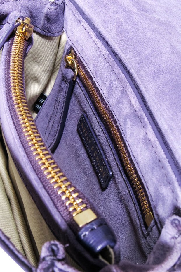 Current Boutique-Neely & Chloe - Lavender Suede Crossbody Bag