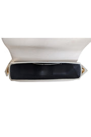 Off-White - Cream Leather "Burrow" Crossbody Bag - Current Boutique
