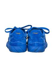Current Boutique-Off-White - Blue Suede Chunky Sneaker Sz 11