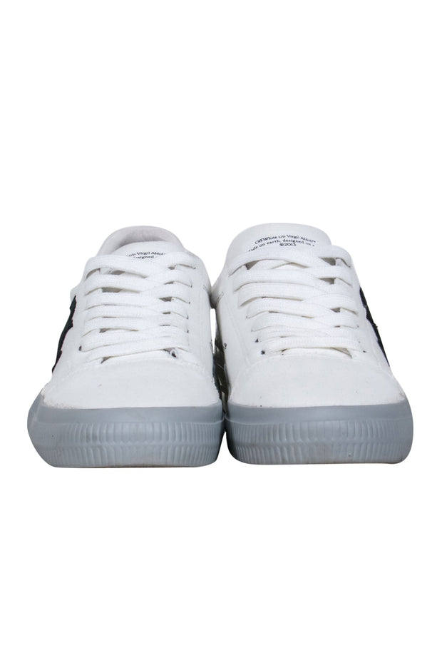 Current Boutique-Off-White - White Seakers w/ Logo & Tag Detail Sz 9