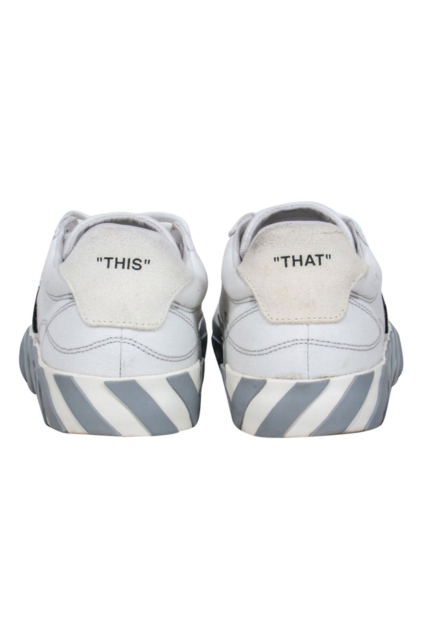 Current Boutique-Off-White - White Seakers w/ Logo & Tag Detail Sz 9