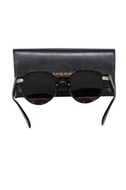Current Boutique-Oliver Peoples - Brown Translucent Round Sunglasses