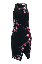 Current Boutique-Parker - Black Sleeveless Floral Embroidered Dress Sz S