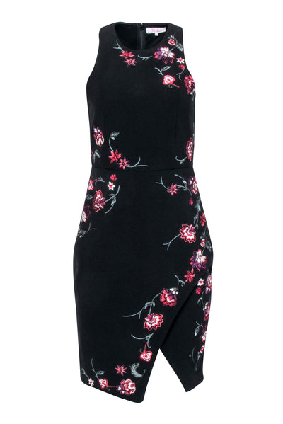 Current Boutique-Parker - Black Sleeveless Floral Embroidered Dress Sz S