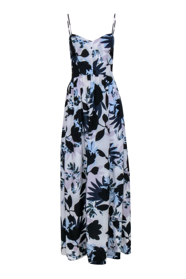 Current Boutique-Parker - White Floral Sleeveless Maxi Dress Sz XS