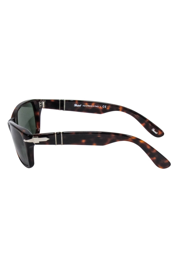 Current Boutique-Persol - Brown Tortoise Rectangular Sunglasses