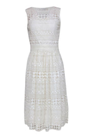 Current Boutique-Philosophy di Lorenzo Serafini - Cream Eyelet Lace Sleeveless Dress Sz 4