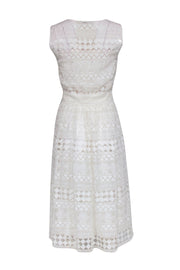 Current Boutique-Philosophy di Lorenzo Serafini - Cream Eyelet Lace Sleeveless Dress Sz 4
