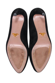 Current Boutique-Prada - Black Suede basic Pumps Sz 6