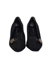 Current Boutique-Prada - Black Fabric Upper Kitten Heel Pumps Sz 6.5