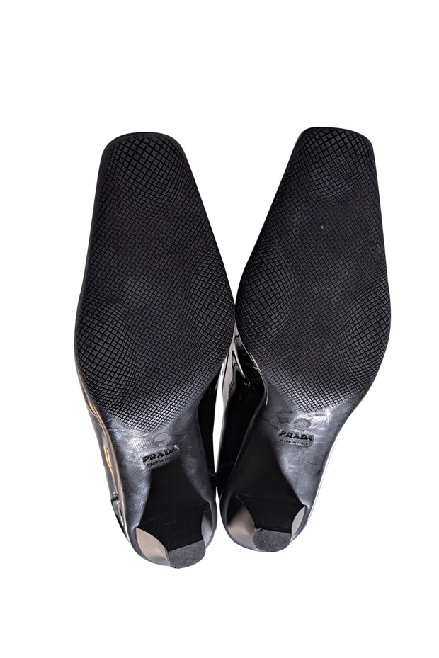 Prada - Black Patent Leather Strappy Mary Jane Pumps Sz 7.5 - Current Boutique