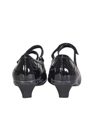 Prada - Black Patent Leather Strappy Mary Jane Pumps Sz 7.5 - Current Boutique