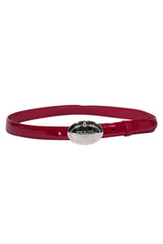 Current Boutique-Prada - Red Patent Leather Belt Sz M