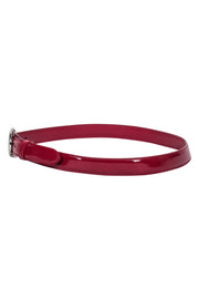 Current Boutique-Prada - Red Patent Leather Belt Sz M