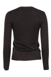 Current Boutique-Prada - Brown Knit Cardigan Cashmere Blend Sz 6
