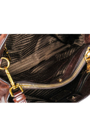 Current Boutique-Prada - Brown "Vitello Shine" Handbag
