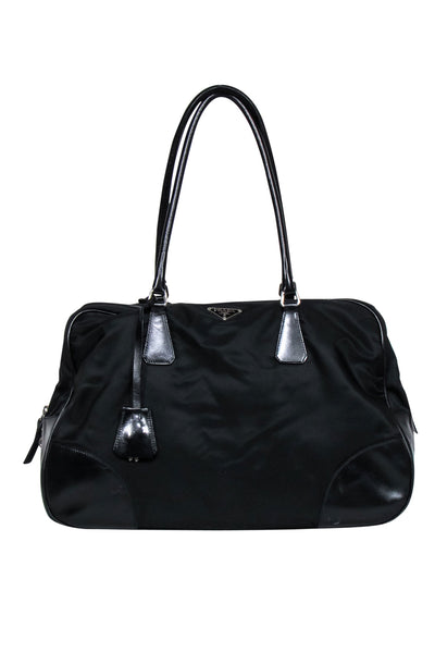 Current Boutique-Prada - Black Nylon Large Shoulder Bag