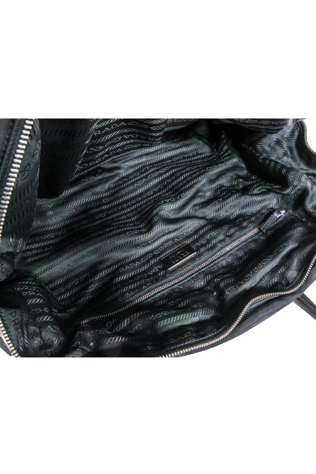 Current Boutique-Prada - Black Nylon Large Shoulder Bag