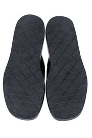 Current Boutique-Prada - Black Leather Puff Strappy Sandals Sz 8