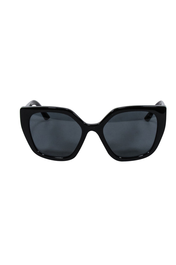 Current Boutique-Prada - Black Angular Large Sunglasses