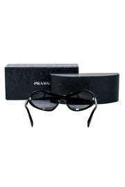 Current Boutique-Prada - Black Curved Frame Sunglasses