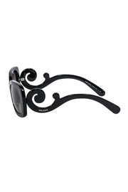Current Boutique-Prada - Black Spiral Leg Detail Sunglasses