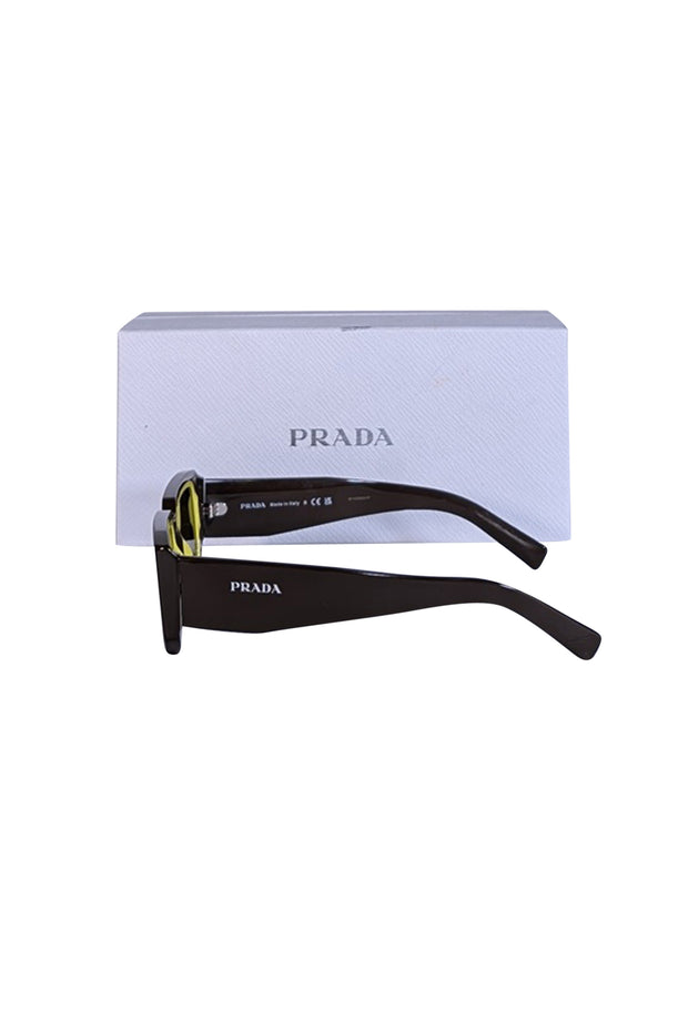 Prada - Brown Loden/Cedar Sunglasses - Current Boutique