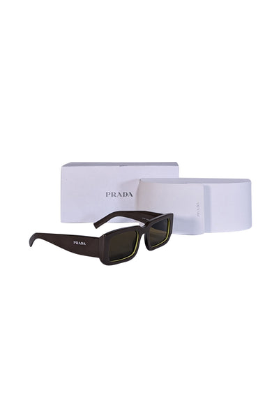 Prada - Brown Loden/Cedar Sunglasses - Current Boutique