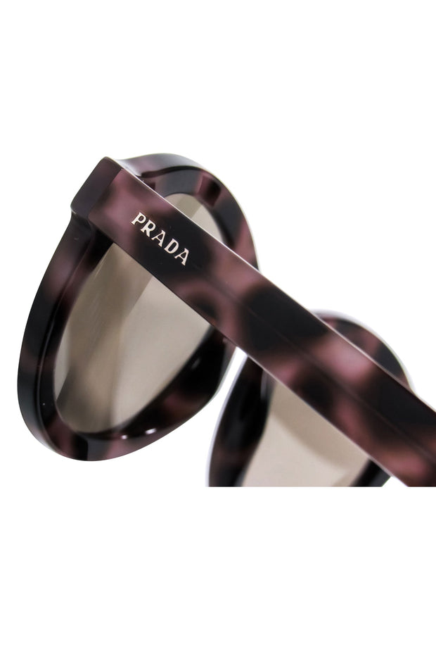 Current Boutique-Prada - Brown Round Sunglasses w/ Light Lenses