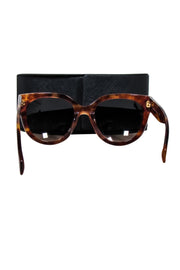 Current Boutique-Prada - Brown Tortoise Rounded Cat Eye Sunglasses