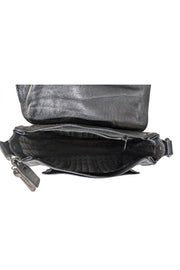 Proenza Schouler - Black Leather Fringe Trim Crossbody Bag - Current Boutique