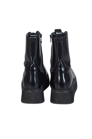 Current Boutique-Rachel Comey - Black Leather Lace Up Combat Boots Sz 8