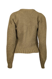 Current Boutique-Rachel Comey - Olive Green Alpaca & Cotton Blend Sweater Sz L