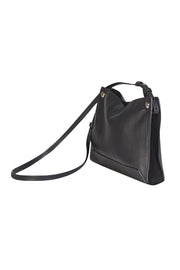 Rag & Bone - Black Pebbled Leather Crossbody Bag - Current Boutique