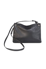 Rag & Bone - Black Pebbled Leather Crossbody Bag - Current Boutique