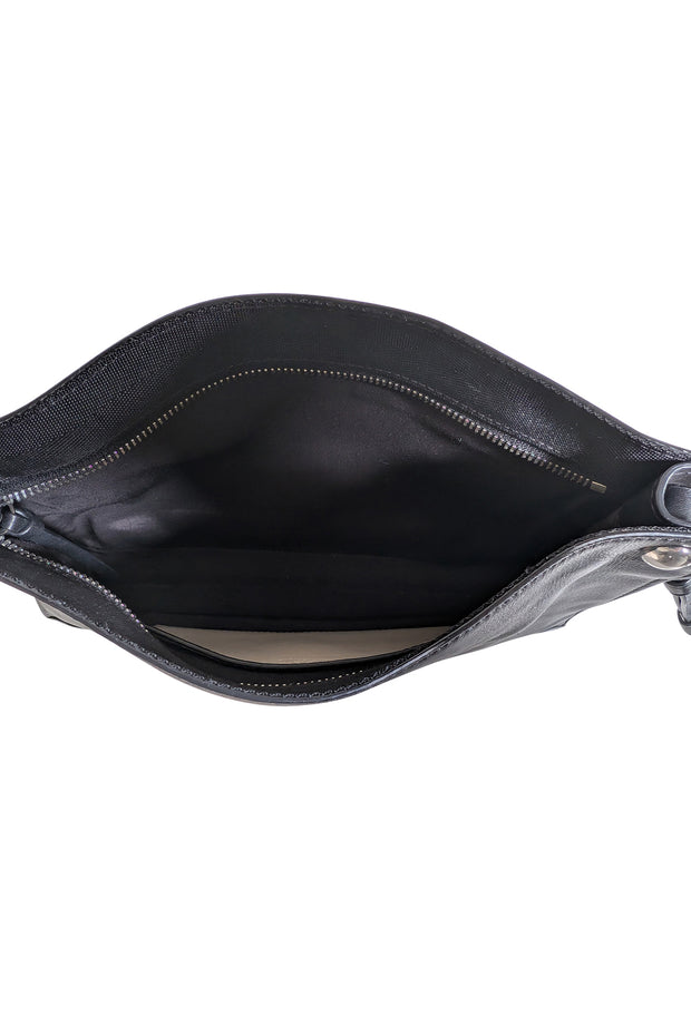 Rag & Bone - Black Pebbled Leather Crossbody Bag - Current Boutique