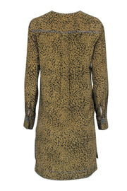 Current Boutique-Rag & Bone - Beige & Black Leopard Print Long Sleeve Dress Sz S